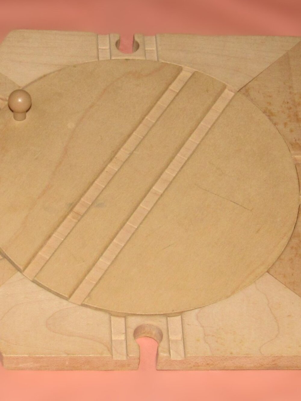 Thomas Wooden Railway Train Track Roundabout Turntable Clickety Clack